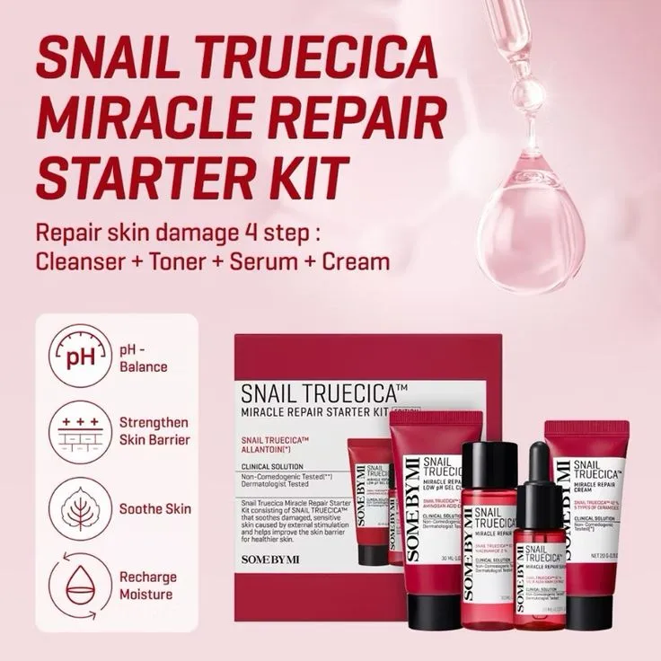 SOME BY MI Snail Truecica Miracle Repair Starter Kit Thumbnail 5 - Cosmetics