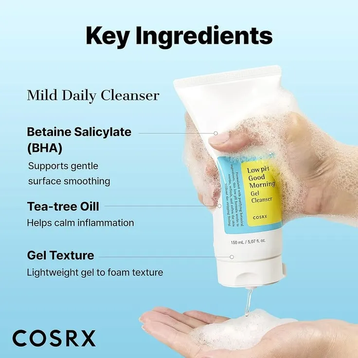 Cosrx Low pH Good Morning Cleanser 150ml Thumbnail 9 - Cosmetics