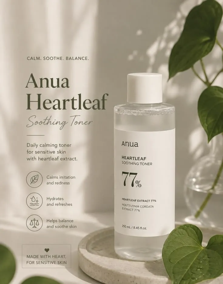 Anua Heartleaf 77% Soothing Toner 250ml Thumbnail 3 - Cosmetics