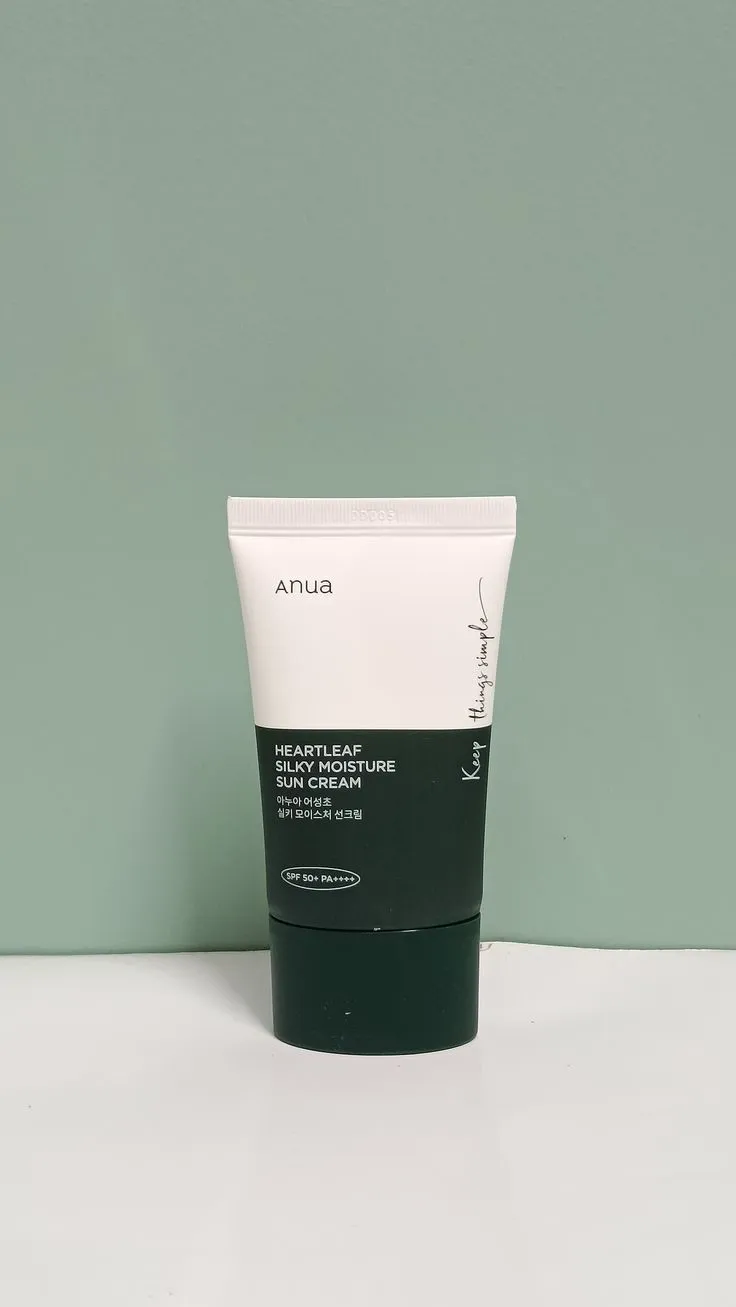 Anua Heartleaf Silky Moisture Sun Cream SPF50+ 50ml best selling Egypt