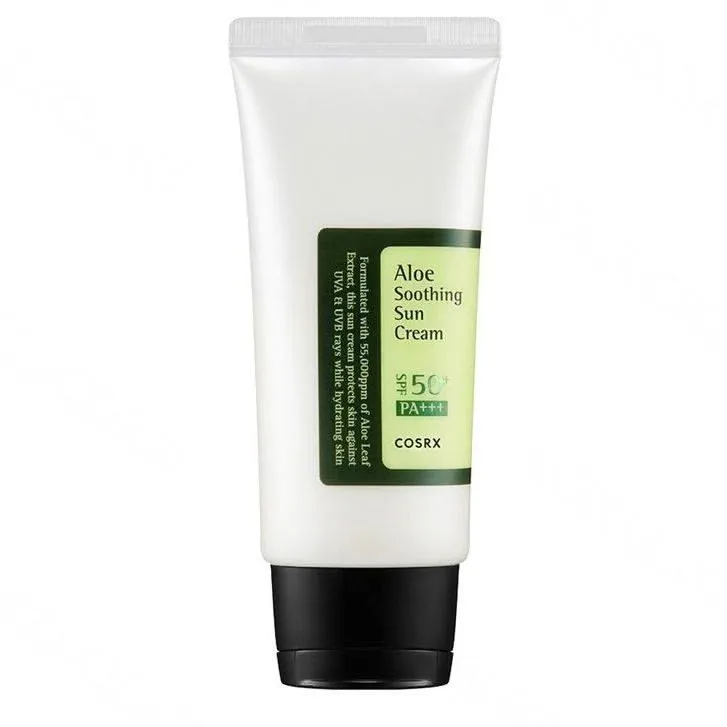 COSRX Aloe Soothing Sun Cream SPF50 PA+++ 50ml Thumbnail 3 - Cosmetics