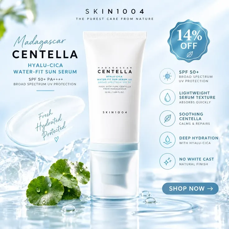 SKIN1004 Madagascar Centella Hyalu-Cica Water-Fit Sun S — Authentic Korean product from Neforia Egypt — صورة 2