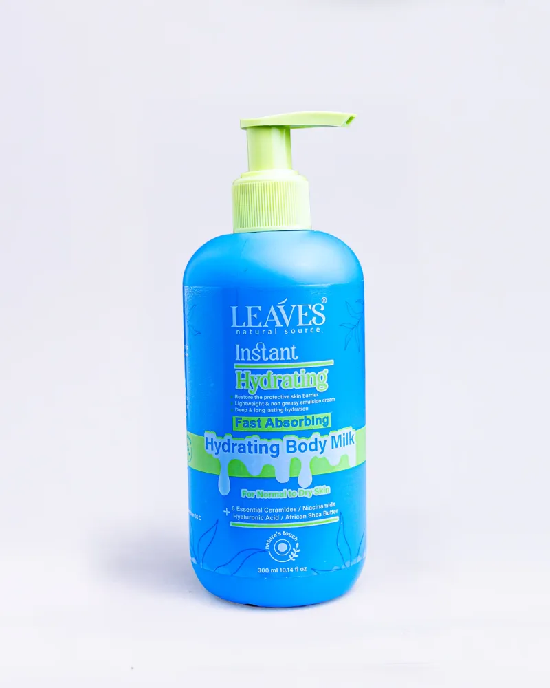 مشاركة هذا المنتج    LEAVES Hydrating Body Milk – Fast-Absorbing Hydration 300ml - Buy Cosmetics Egypt, Korean Skincare