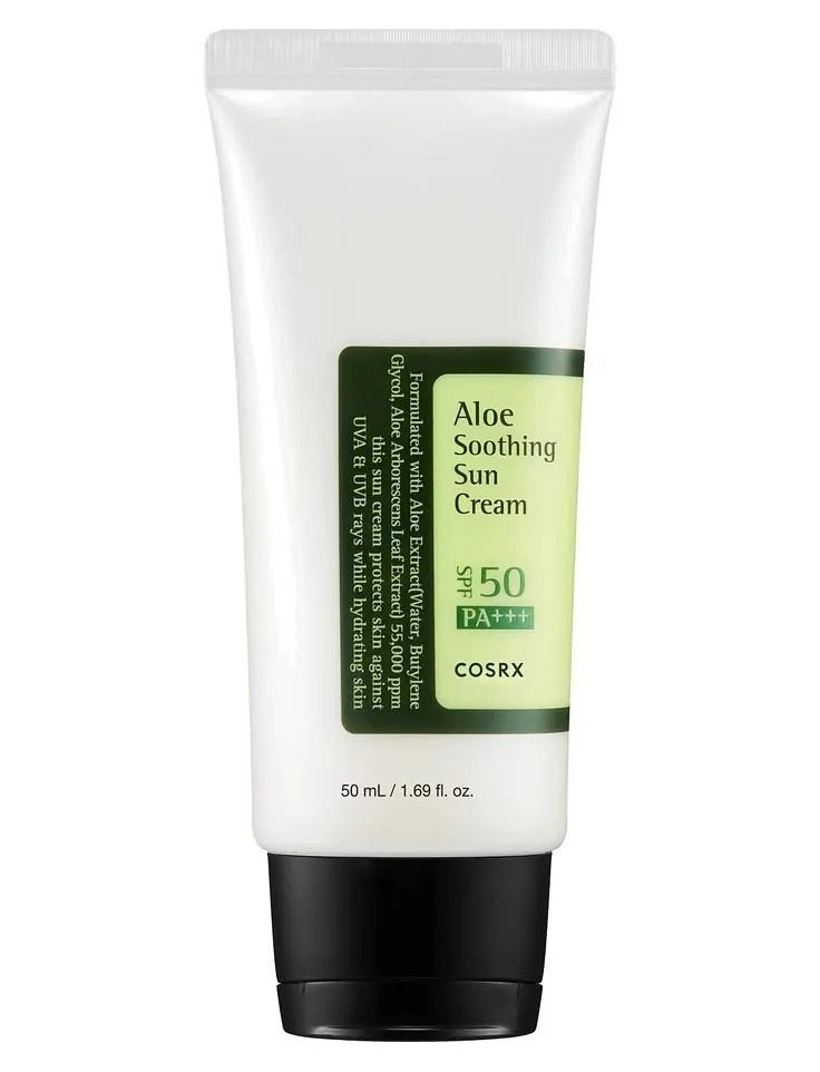 COSRX Aloe Soothing Sun Cream SPF50 PA+++ 50ml Thumbnail 3 - Cosmetics
